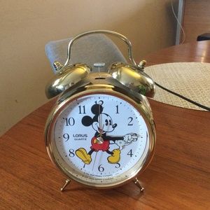 Vintage Mickey Mouse alarm clock